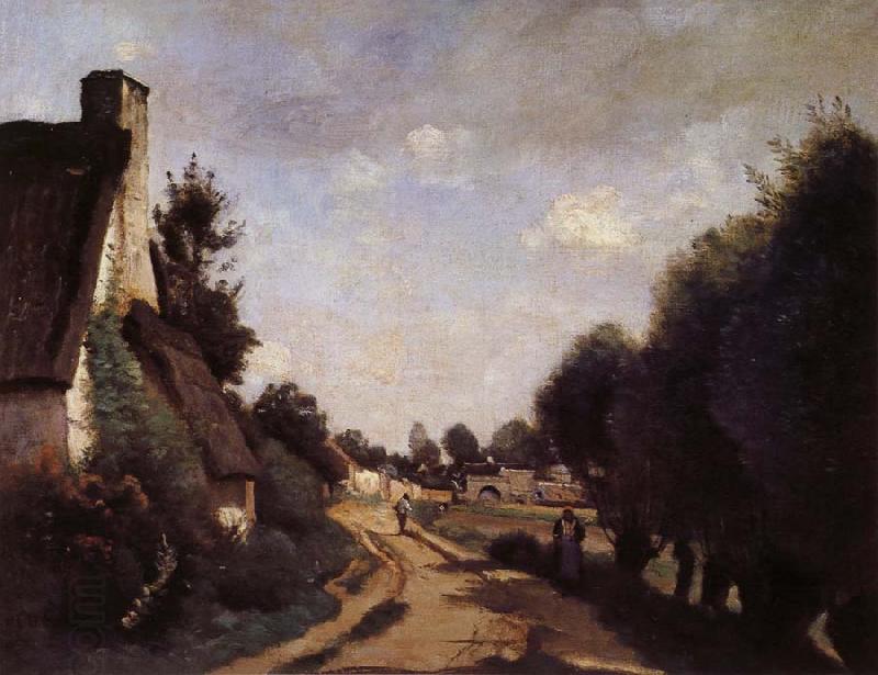 Corot Camille Une Route pres d'Arras China oil painting art